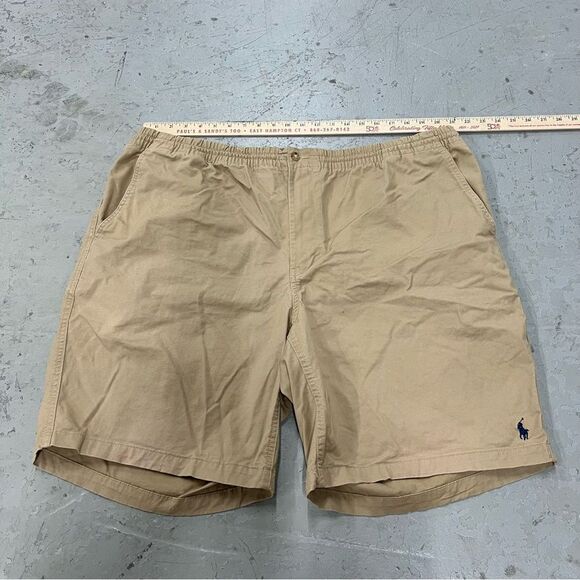 Polo Ralph Lauren Classic Fit Men’s Beige Stretch Drawstring Shorts Size 2XLT - Picture 3 of 7